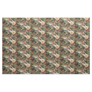 Vintage Travel Mexico customizable fabric