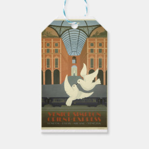 Vintage Travel Milan Orient Express Gift Tags