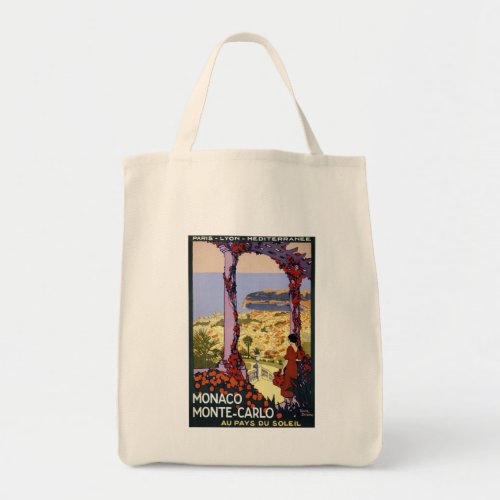 Vintage Travel _ Monaco Monte_Carlo Tote Bag