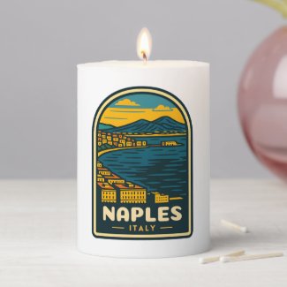 Vintage Travel Naples Italy Retro Scenic Coastline