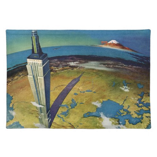 Vintage Travel New York City Empire State Building Placemat