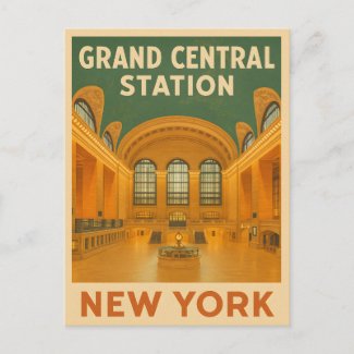 Vintage Travel New York Grand Central Station