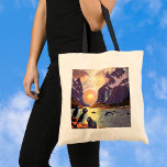Vintage Travel, Norway Fjord Land Of Midnight Sun Tote Bag at Zazzle