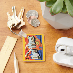 Vintage Travel NYC, Greetings from New York City Keychain