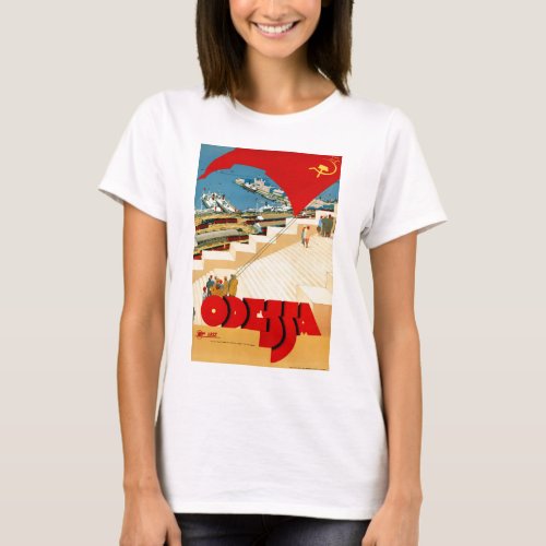 Vintage Travel Odessa Ukraine Soviet Union T_Shirt