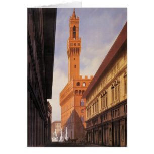 Vintage Travel, Palazzo Vecchio, Florence, Italy