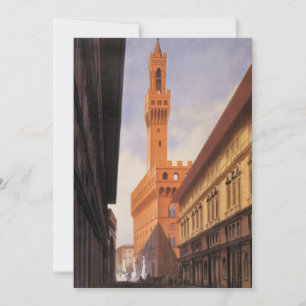 Vintage Travel, Palazzo Vecchio, Florence, Italy
