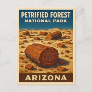 Vintage Travel Petrified Forest National Park