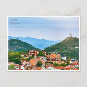 vintage travel plovdiv bulgaria CITY Bulgarie Postcard
