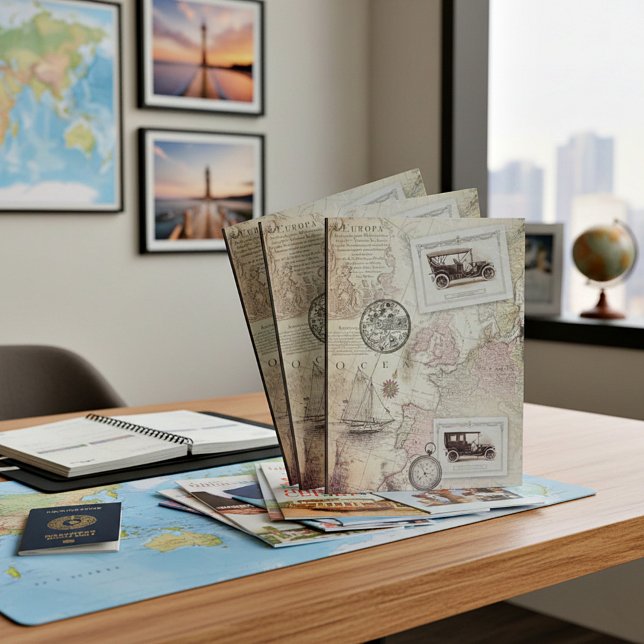 Vintage travel pocket folder (Creator Uploaded)