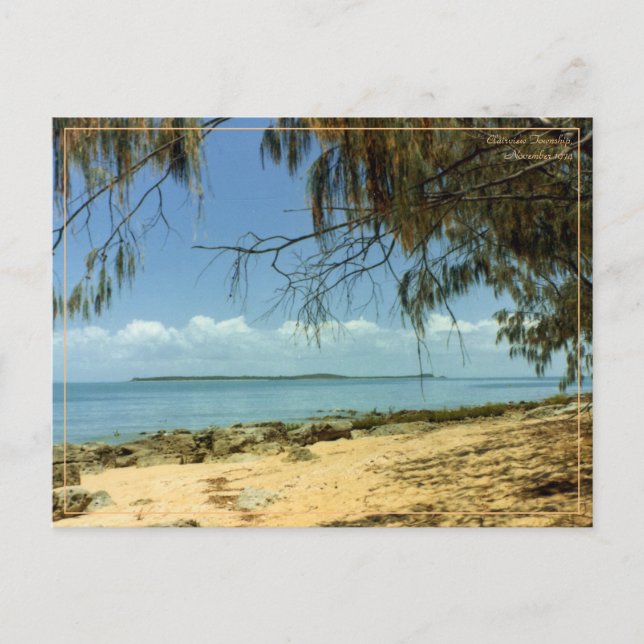 vintage travel postcard 1970s beach photo (Front)