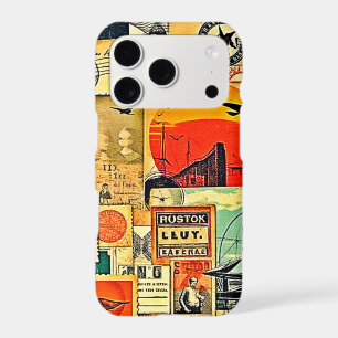 Vintage Travel Postcard Art iPhone 17 Pro Case