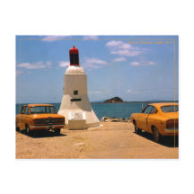 vintage travel postcard Australia retro cars