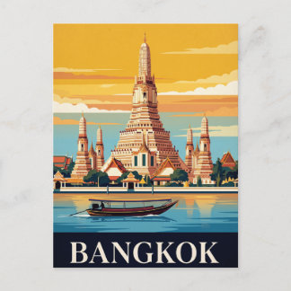 Vintage Travel Postcard | Bangkok