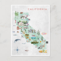 Vintage Travel Postcard | California