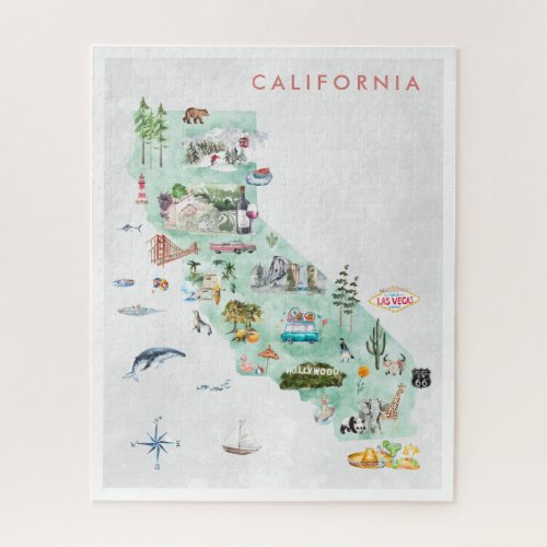 Vintage Travel Postcard  California Collectible Jigsaw Puzzle