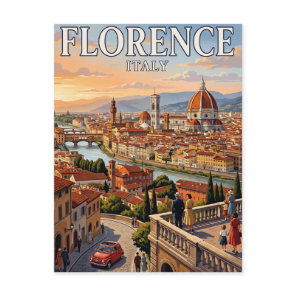 Vintage Travel Postcard | Florence, Italy
