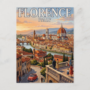 Vintage Travel Postcard   Florence, Italy
