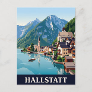Vintage Travel Postcard HALLSTATT