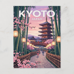 Vintage Travel Postcard Kyoto Japan
