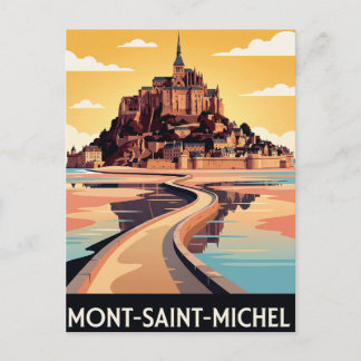 Vintage Travel Postcard Mont-Saint-Michel