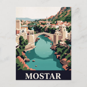 Vintage Travel Postcard MOSTAR