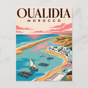 Vintage Travel Postcard Oualidia Morocco