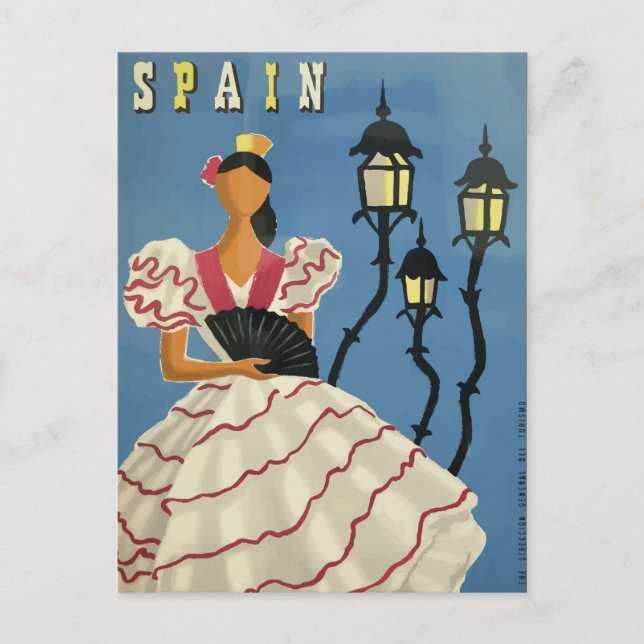 Vintage travel postcard poster Spain (Front)
