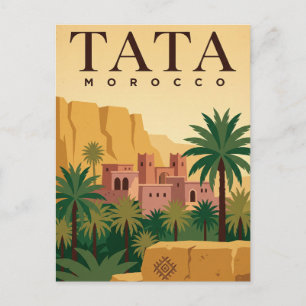 Vintage Travel Postcard Tata Morocco Sahara