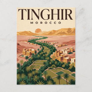 Vintage Travel Postcard Tinghir Morocco