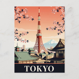 Vintage Travel Postcard | Tokyo