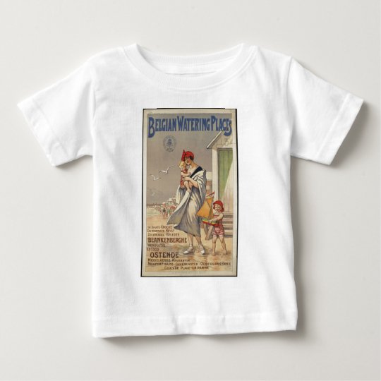 Vintage Travel Poster Ad Retro Prints Baby T-Shirt