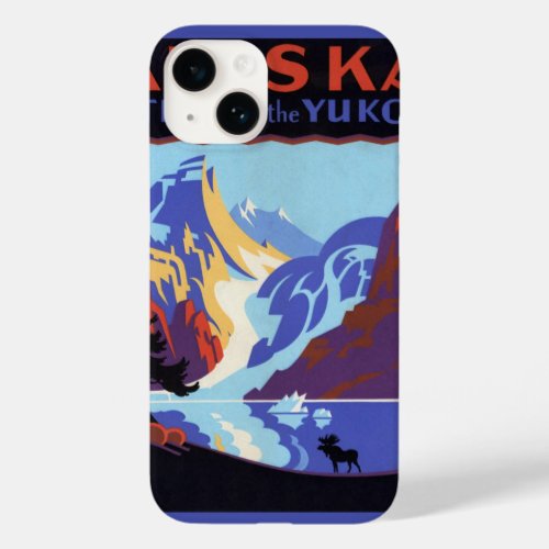 Vintage Travel Poster Atlin and the Yukon Alaska Case_Mate iPhone 14 Case