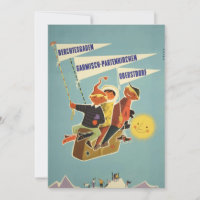 Vintage Travel Poster Bavarian Alps Austria German