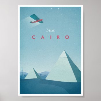Vintage Travel Poster Cairo by VintagePosterCompany at Zazzle