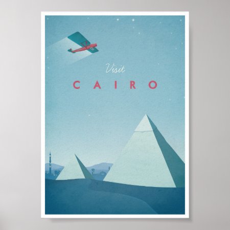 Vintage Travel Poster Cairo