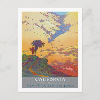 Vintage Travel Poster California Postcard by peaklander at Zazzle