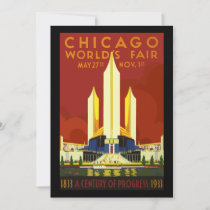 Vintage Travel Poster Chicago Worlds Fair 1933
