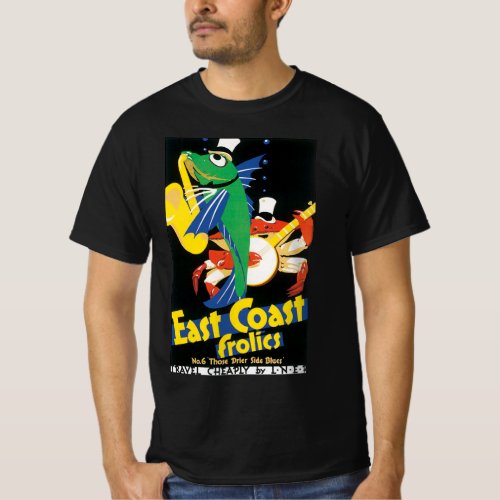 Vintage Travel Poster East Coast Frolics Seafood T_Shirt