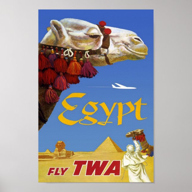 Vintage Travel Poster Egypt (Front)