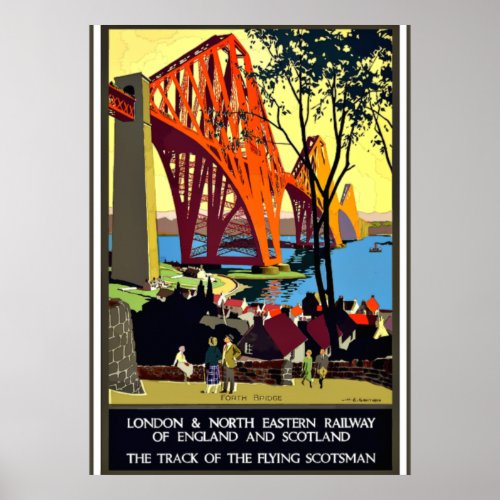 Vintage travel poster _ England and Scotland