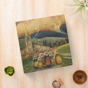 Vintage Travel Poster For Abruzzo, Italy. 3 Ring Binder