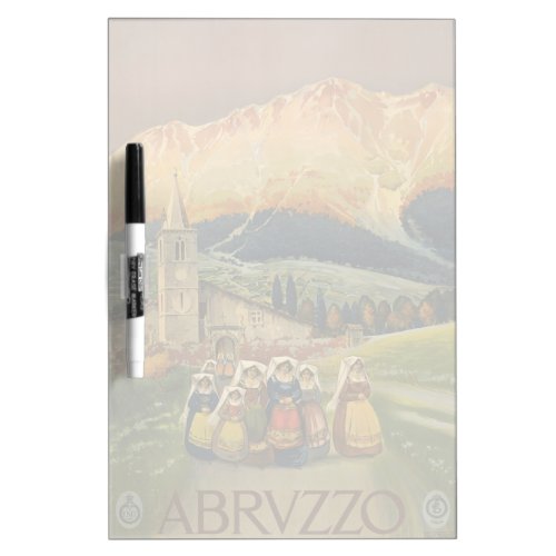 Vintage Travel Poster For Abruzzo Italy Dry Erase Board