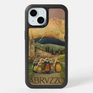 Vintage Travel Poster For Abruzzo, Italy. iPhone 15 Case