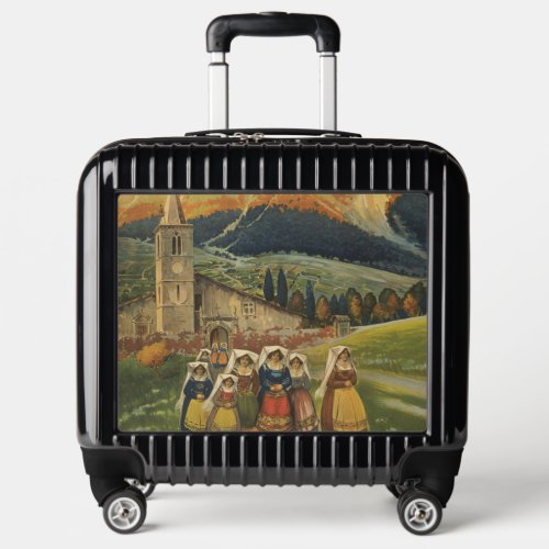 Vintage Travel Poster For Abruzzo Italy Luggage
