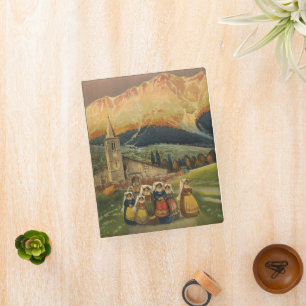 Vintage Travel Poster For Abruzzo, Italy. Mini Binder