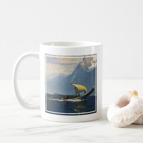 Vintage Travel Poster For Alaska Northern Pacific Coffee Mug