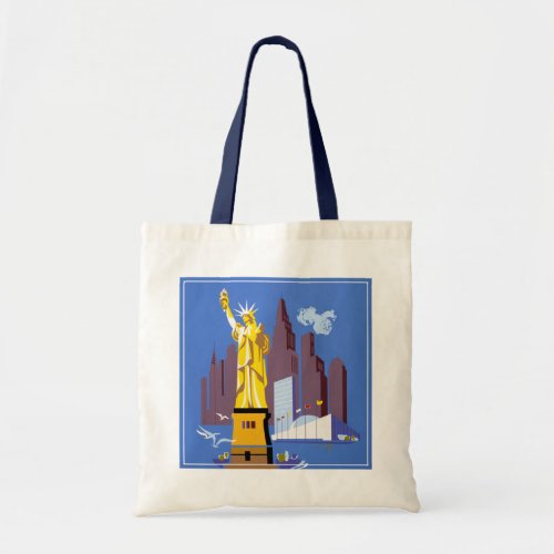 Vintage Travel Poster For Allegheny Airlines Tote Bag