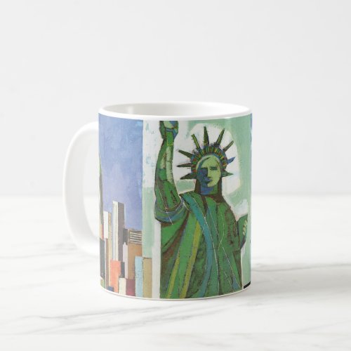 Vintage Travel Poster For American Airlines Coffee Mug