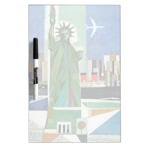 Vintage Travel Poster For American Airlines Dry Erase Board